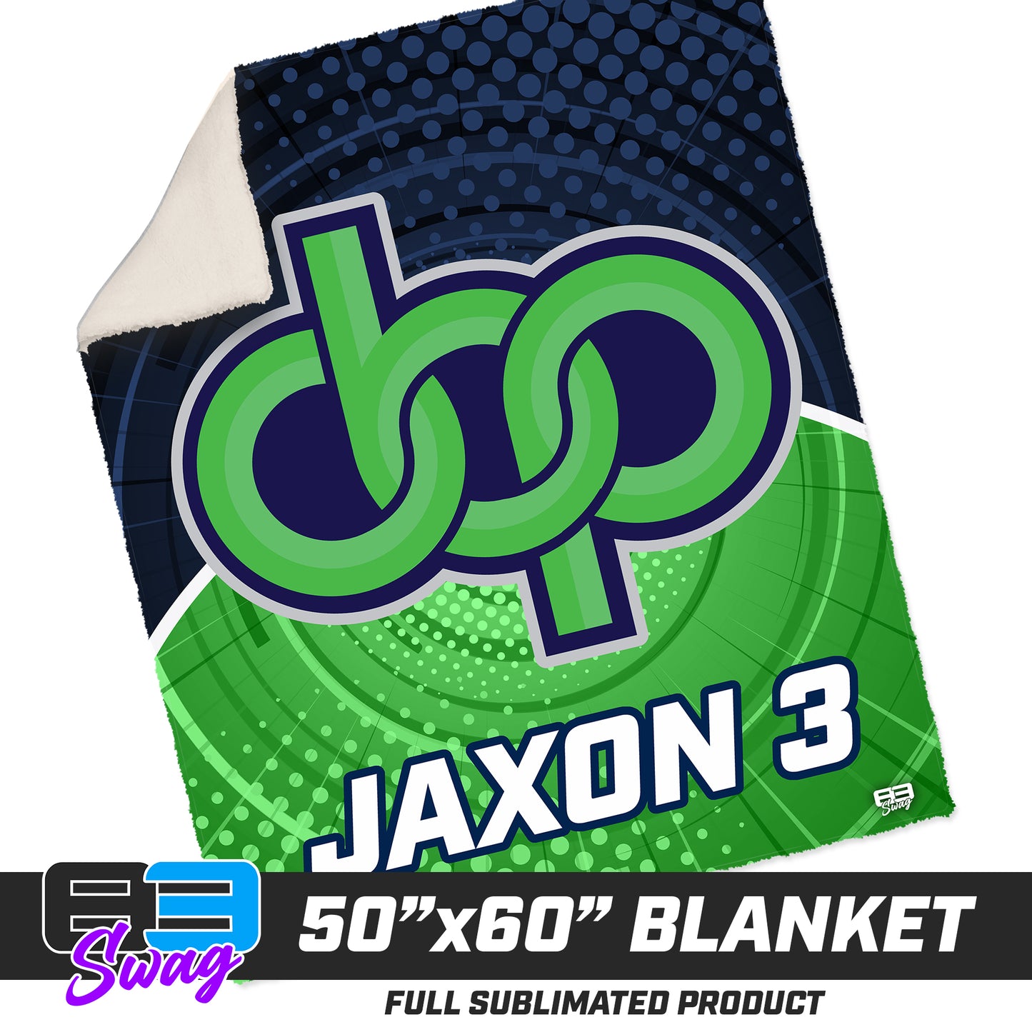 CUSTOM - 50”x60” Plush Sherpa Blanket - Orlando Baseball Prospects - OBP