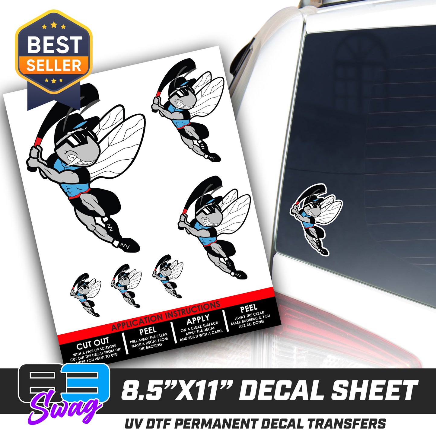 Logo Decal Pack Sheet - NBC Gnats Baseball