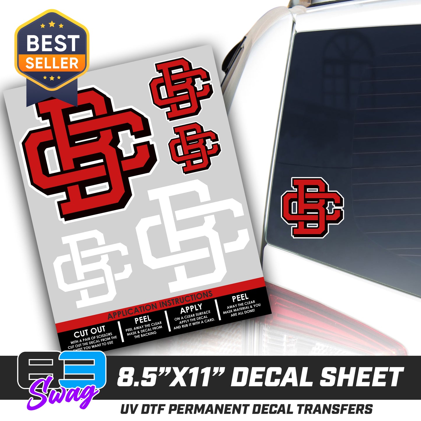 Logo Decal Pack Sheet - CBC Baseball