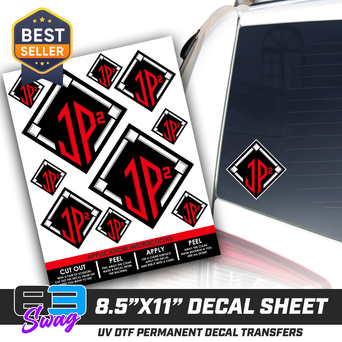 Logo Decal Pack Sheet - JP2 Sports Baseball