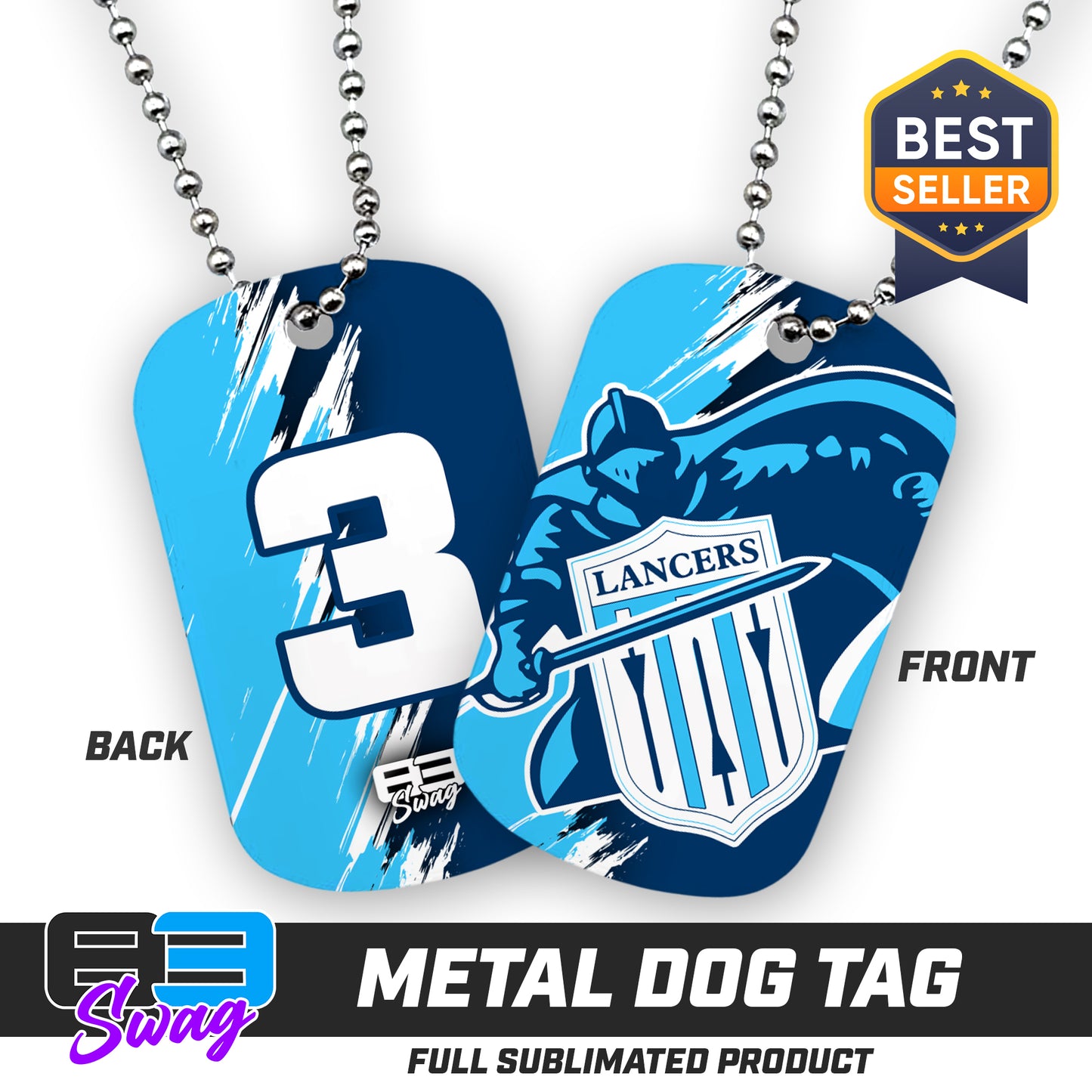 Double Sided Dog Tag - Belleville East Lancers