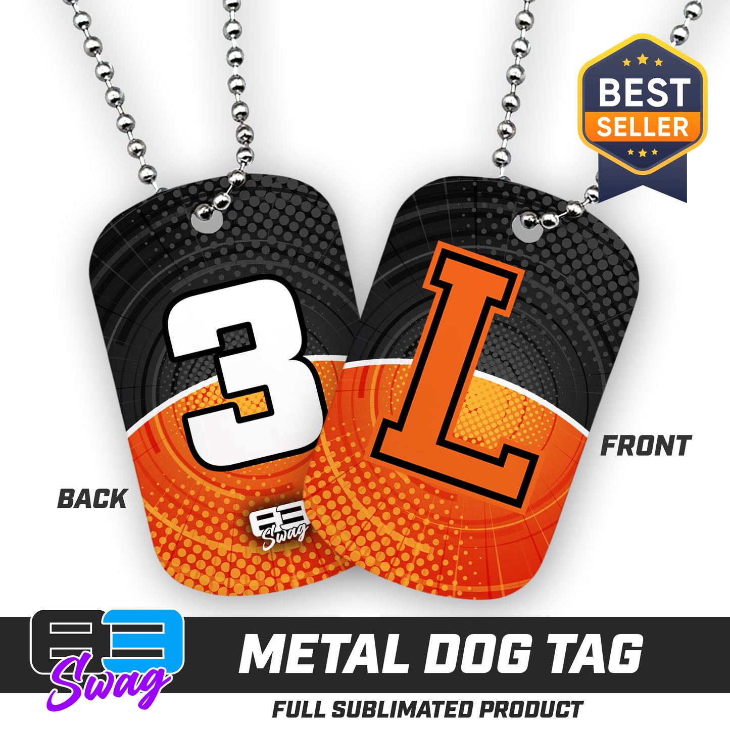CUSTOM - Double Sided Dog Tag - Longwood Wrestling