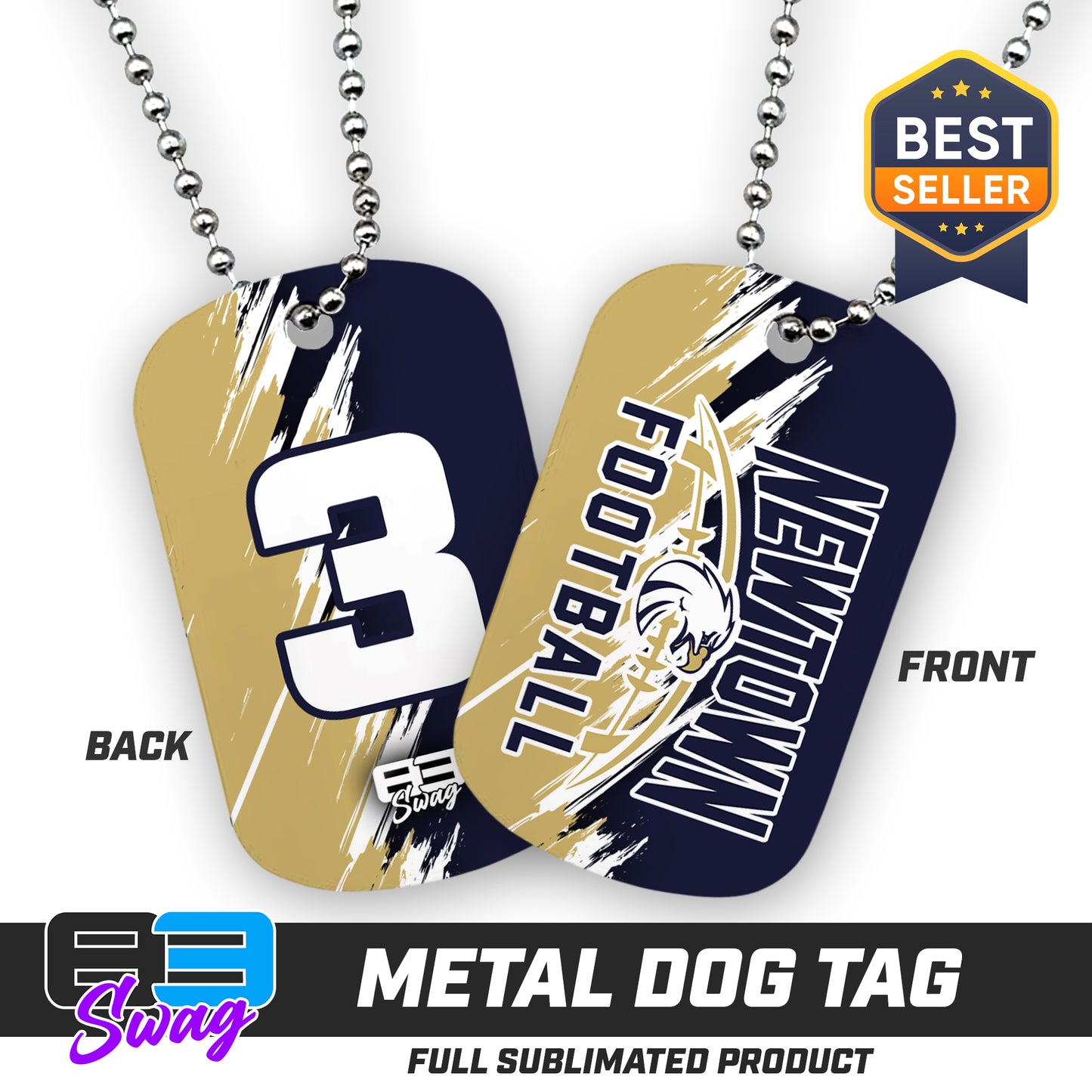 Double Sided Dog Tag - Newtown Football