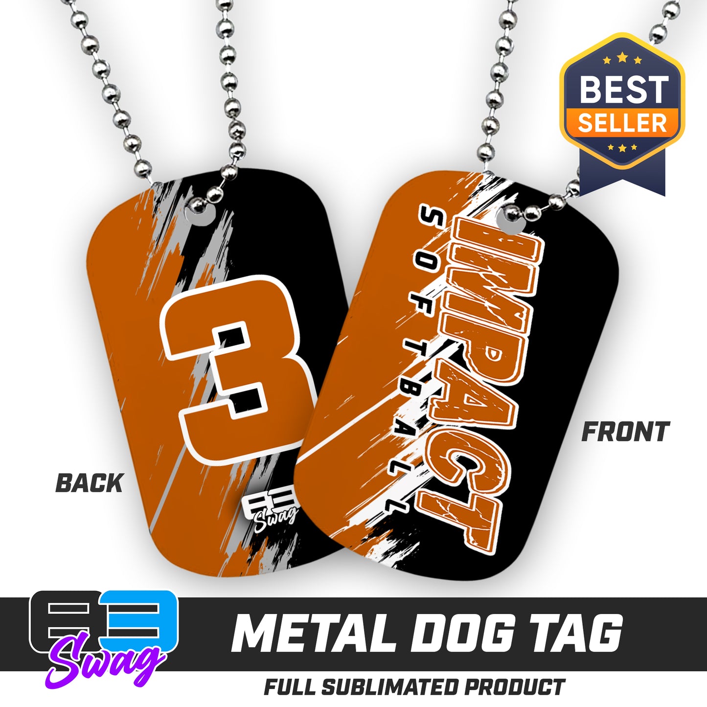 Double Sided Dog Tag - Impact Softball