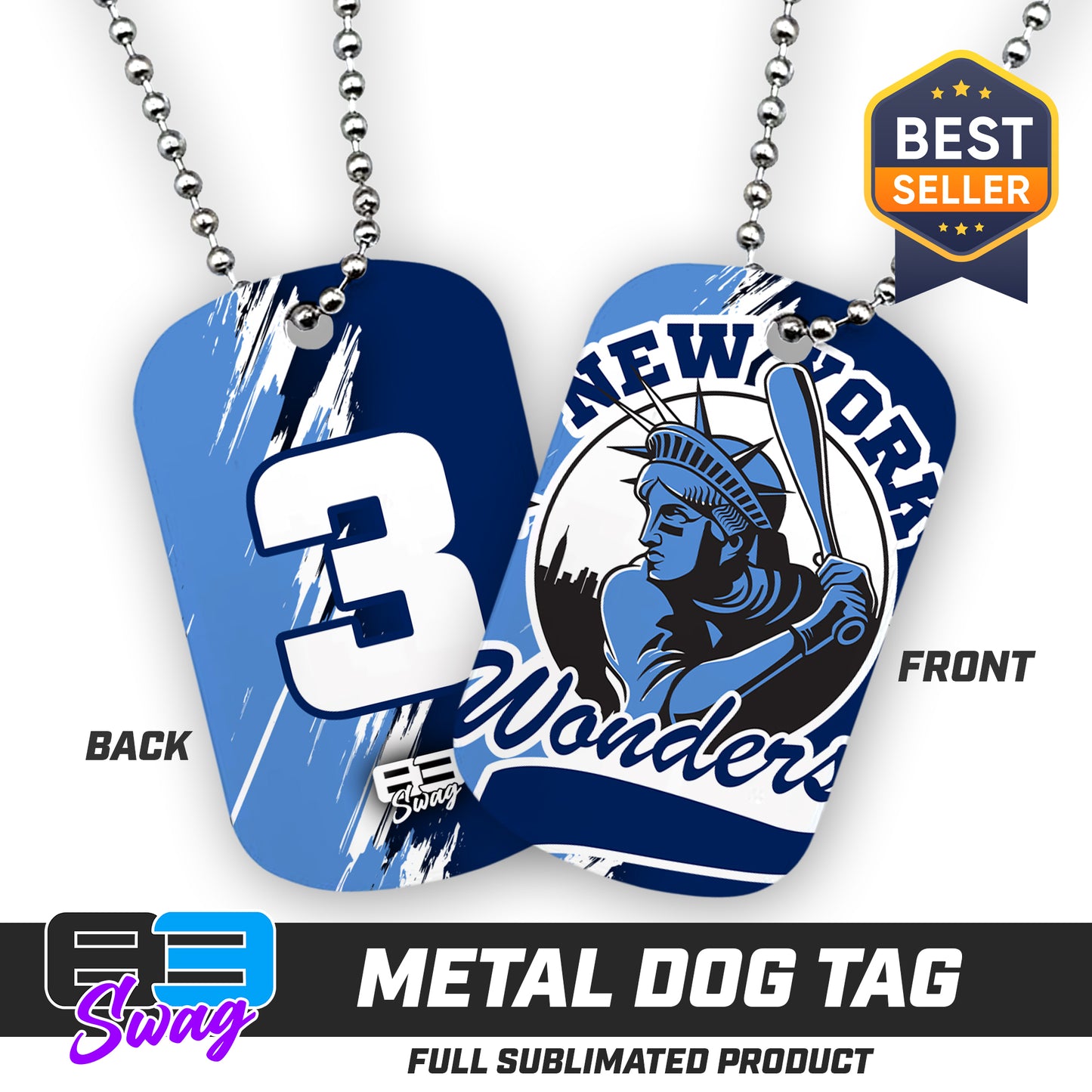 Double Sided Dog Tag - New York Wonders