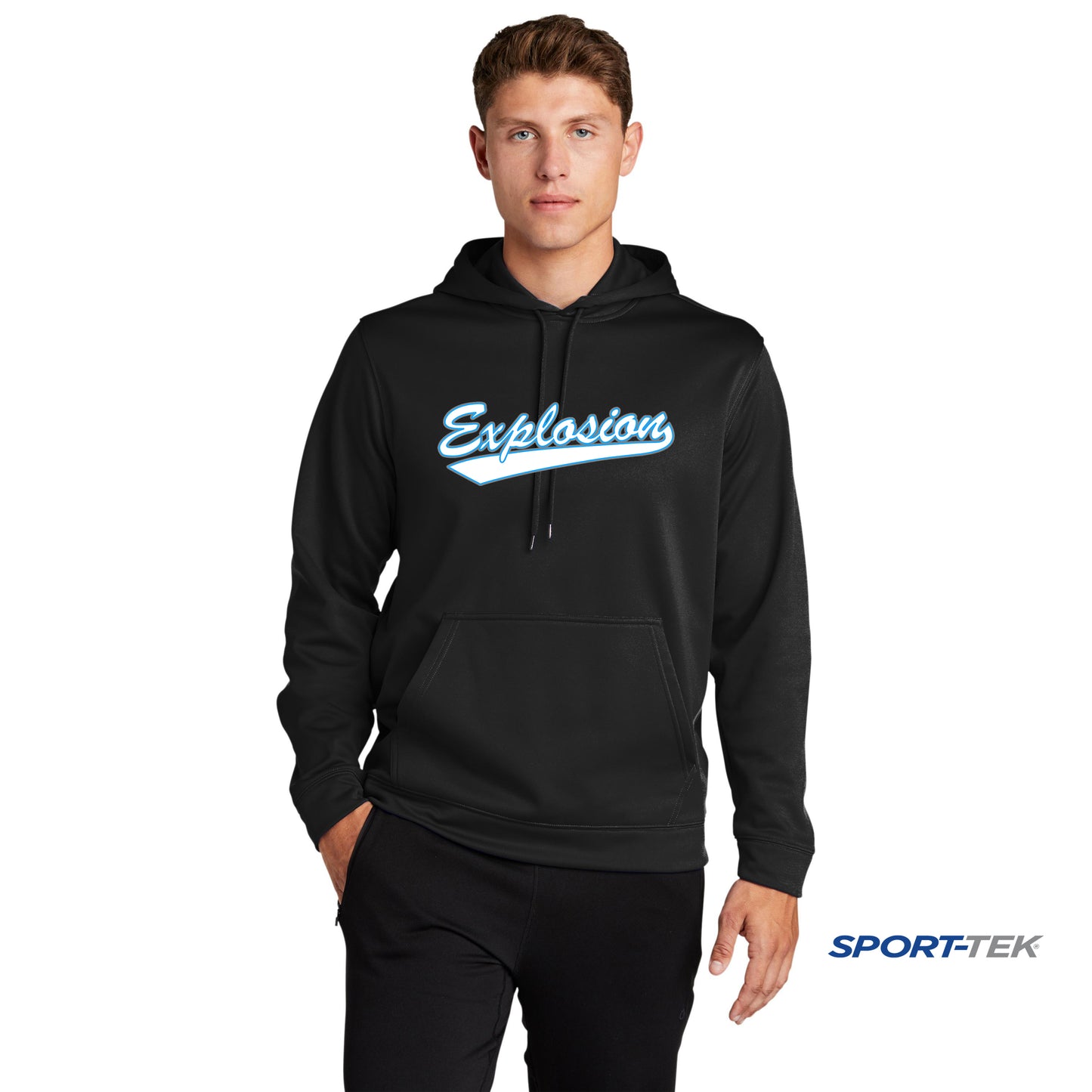 Sport-Tek Sport-Wick Fleece Hooded Pullover - Explosion Softball