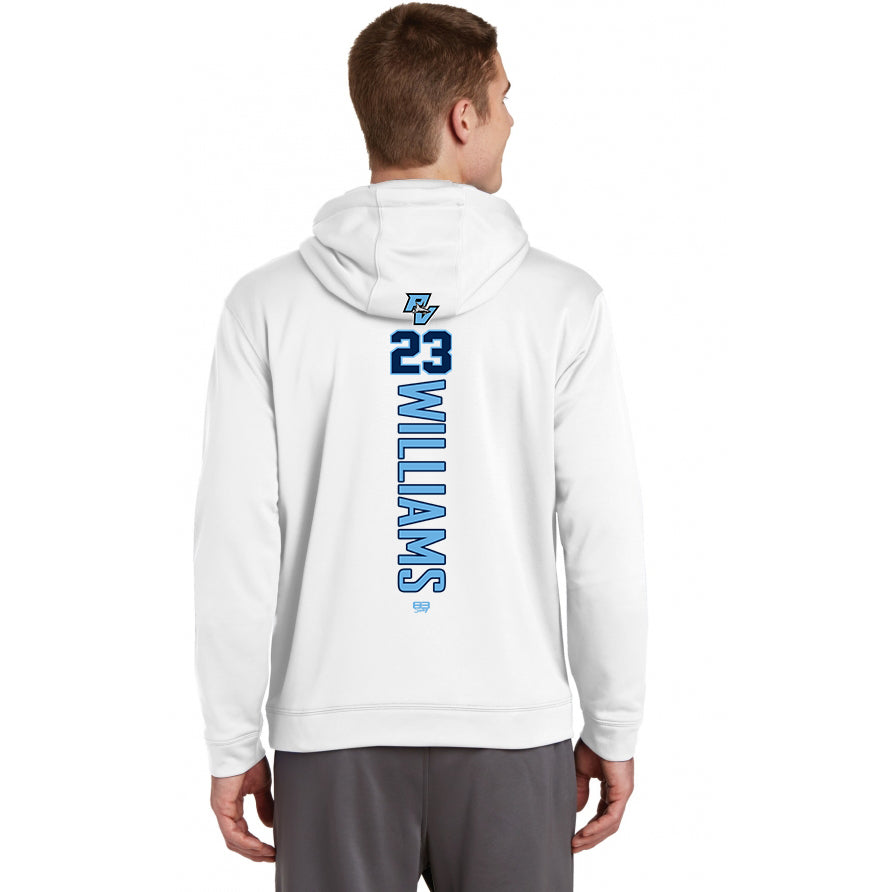 Sport-Tek Sport-Wick Fleece Hooded Pullover F244 - PVAA Sharks Baseball