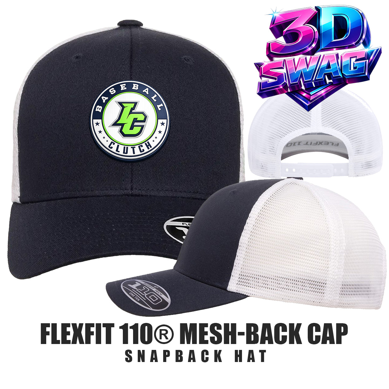 Indy Clutch Baseball - Flexfit 110M Adult 110reg Mesh Cap