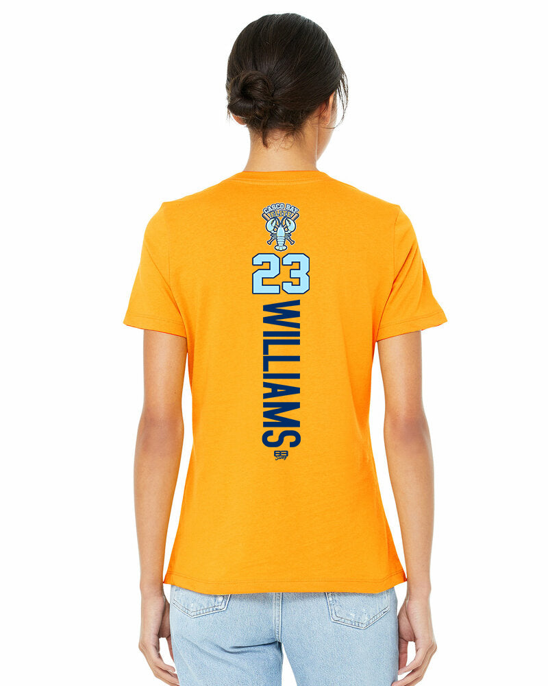 Bella + Canvas B6400 Women's Relaxed Jersey Short-Sleeve T-Shirt - Casco Bay Elite Baseball