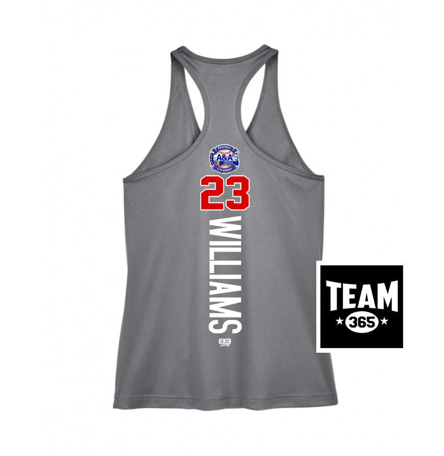 Team 365 TT11WRC Women's Zone Performance Racerback Tank - A&A Baseball Elite