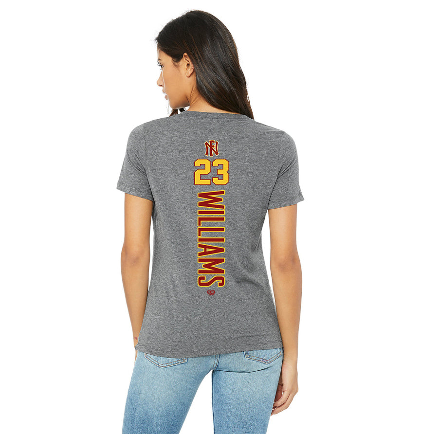 Bella + Canvas 6415 Ladies' Relaxed Triblend V-Neck T-Shirt - North Florida Tribe