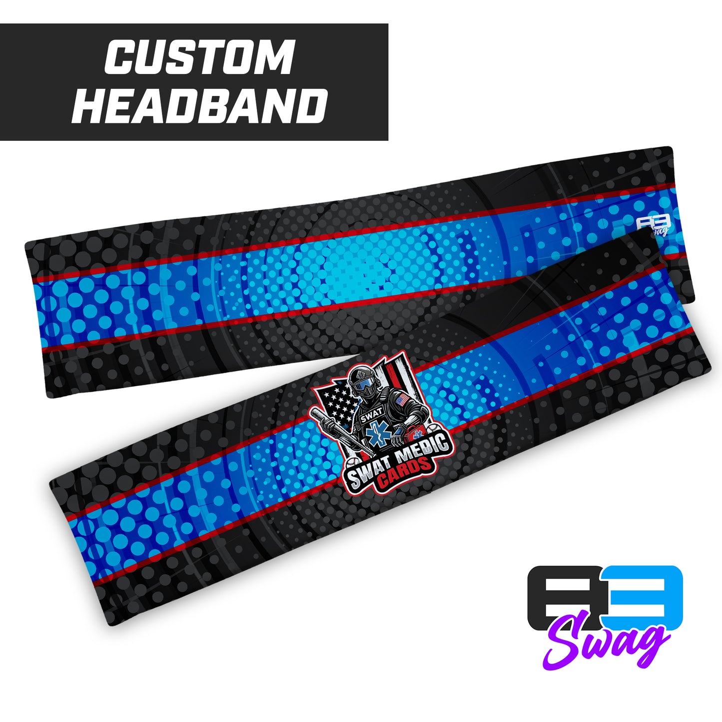 CUSTOM - Sports Headband - Swat Medic Cards