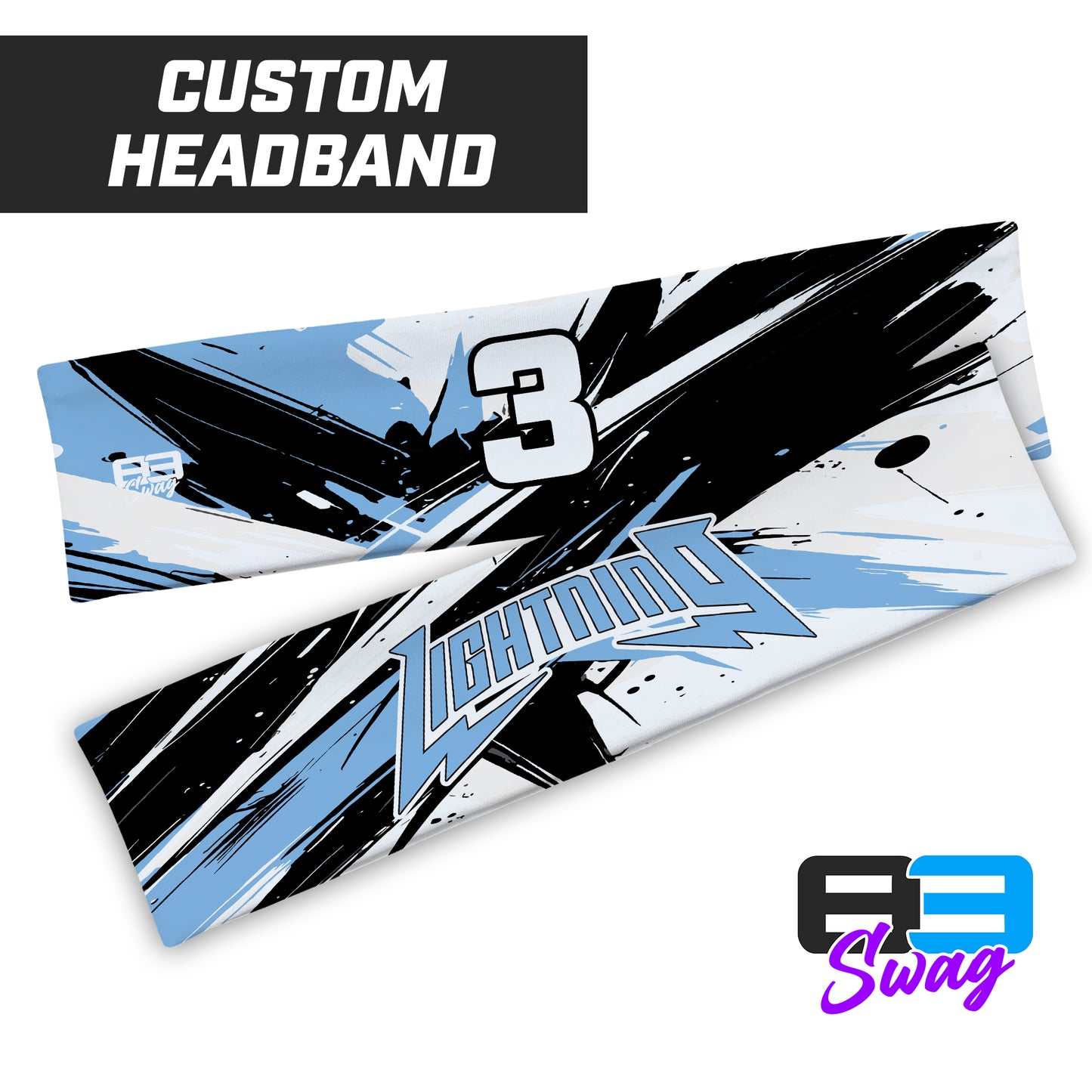 Headband - Lightning Baseball