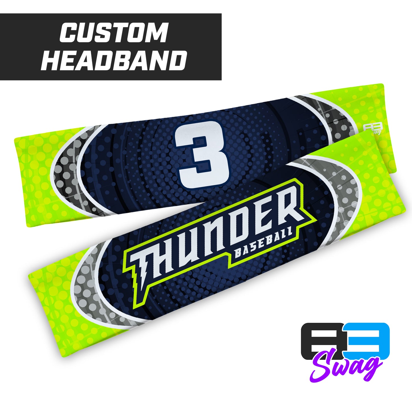 CUSTOM - Sports Headband - Ponte Vedra Thunder Baseball