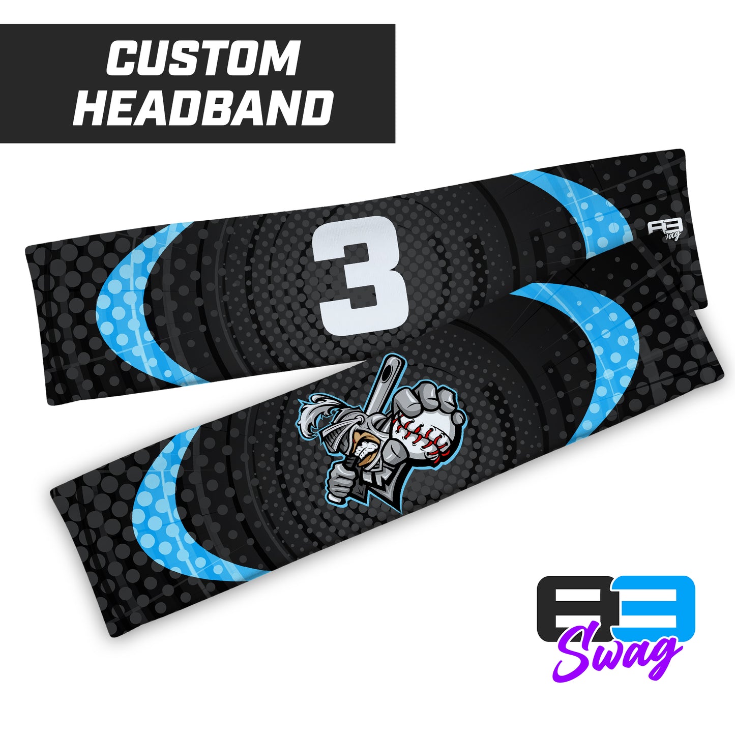 CUSTOM - Sports Headband - Knights Baseball