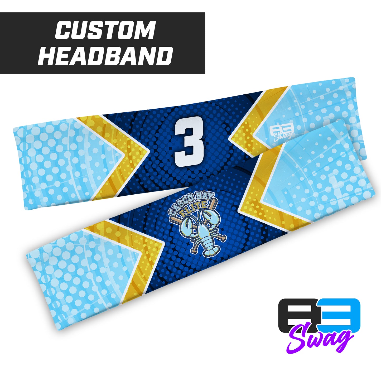 CUSTOM - Sports Headband - Casco Bay Elite Baseball