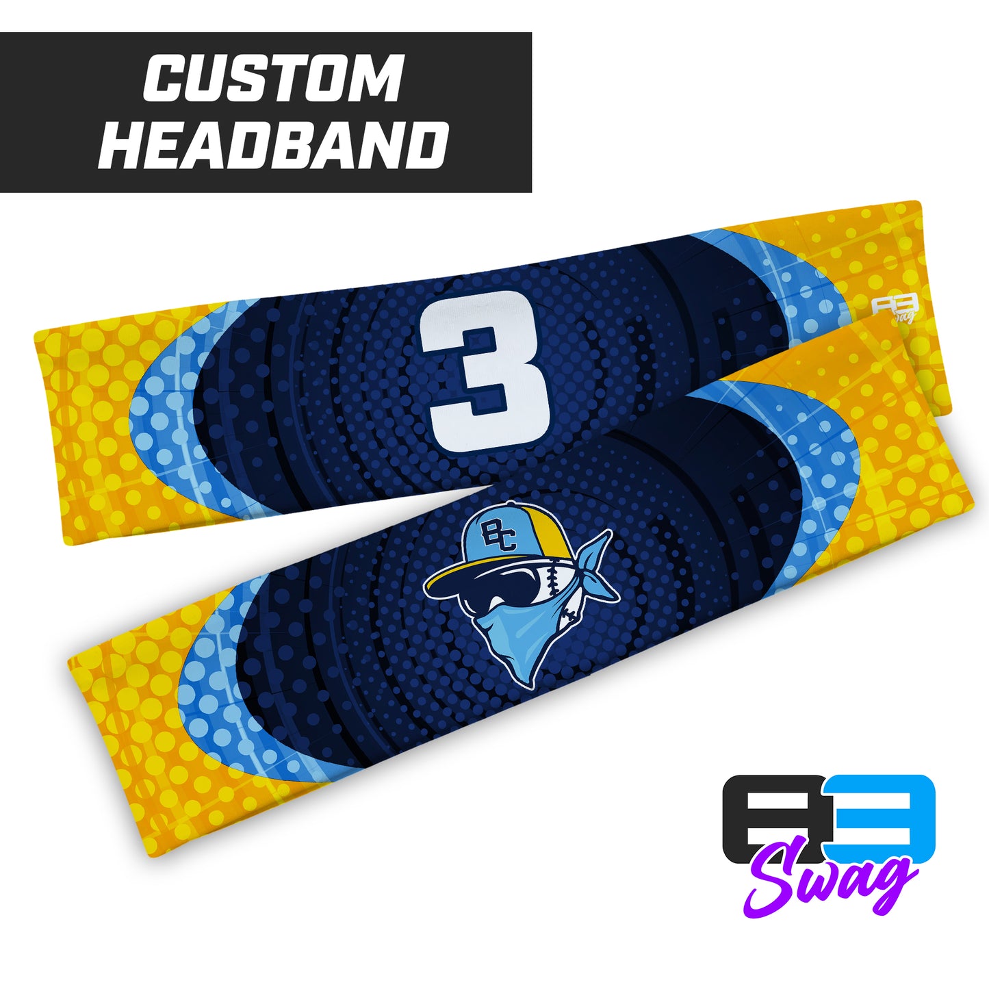 CUSTOM - Sports Headband - Bold City Bandits Baseball