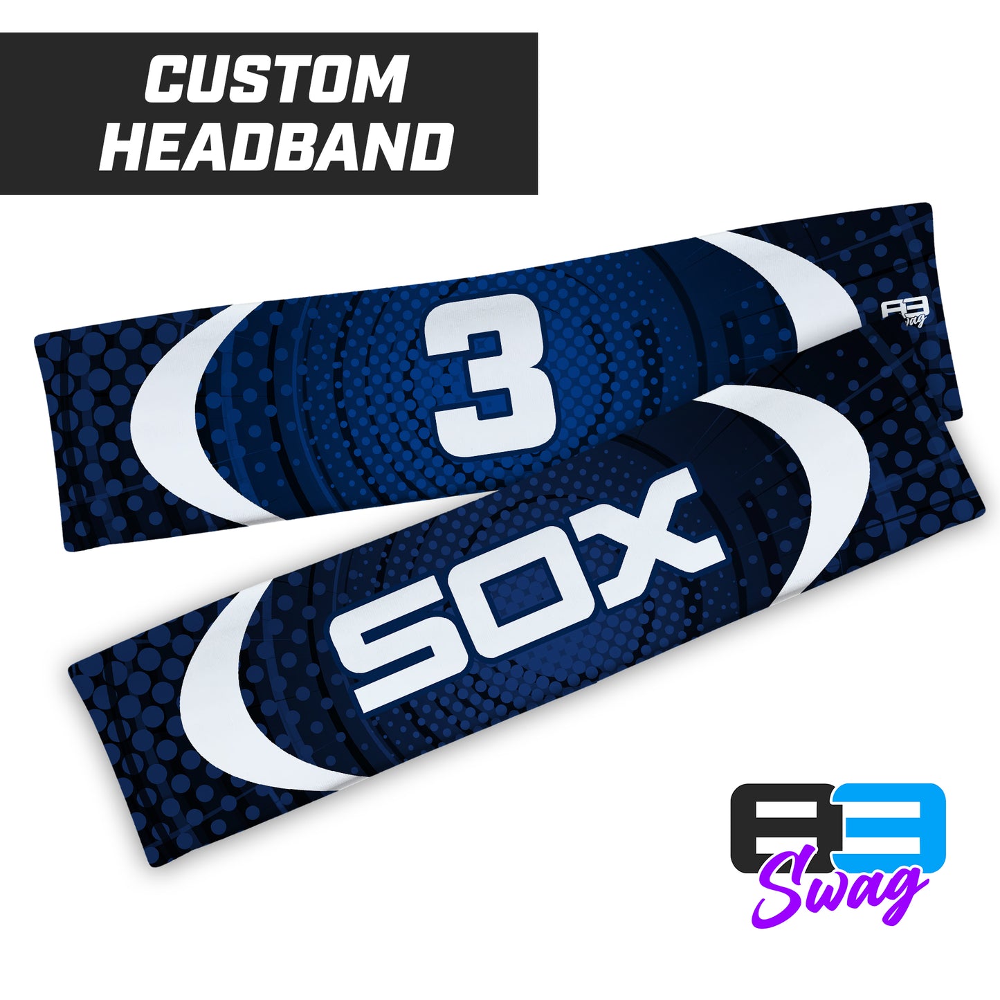 CUSTOM - Sports Headband - East Coast Sox Baseball