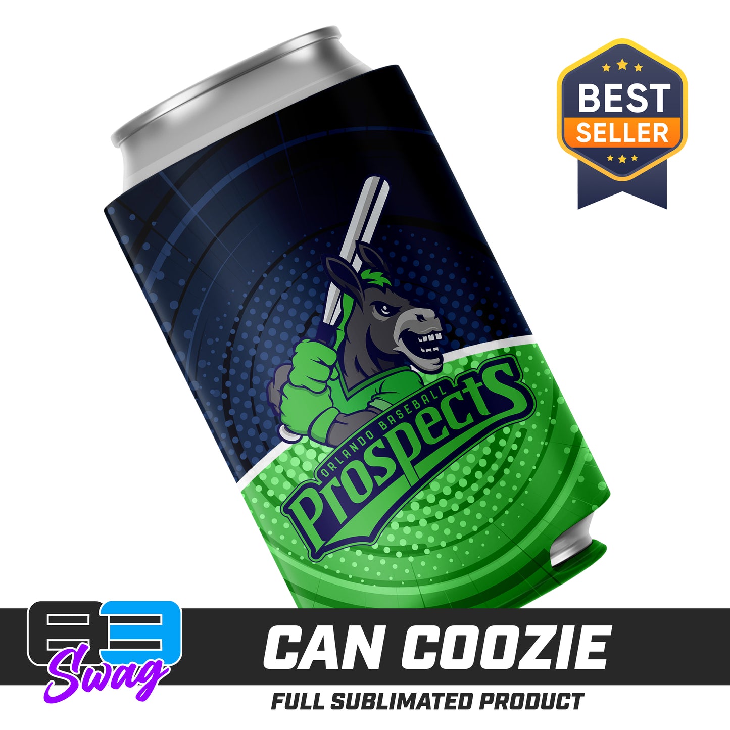 CUSTOM - Can Coozie - Orlando Baseball Prospects - OBP - Swamp Donkeys