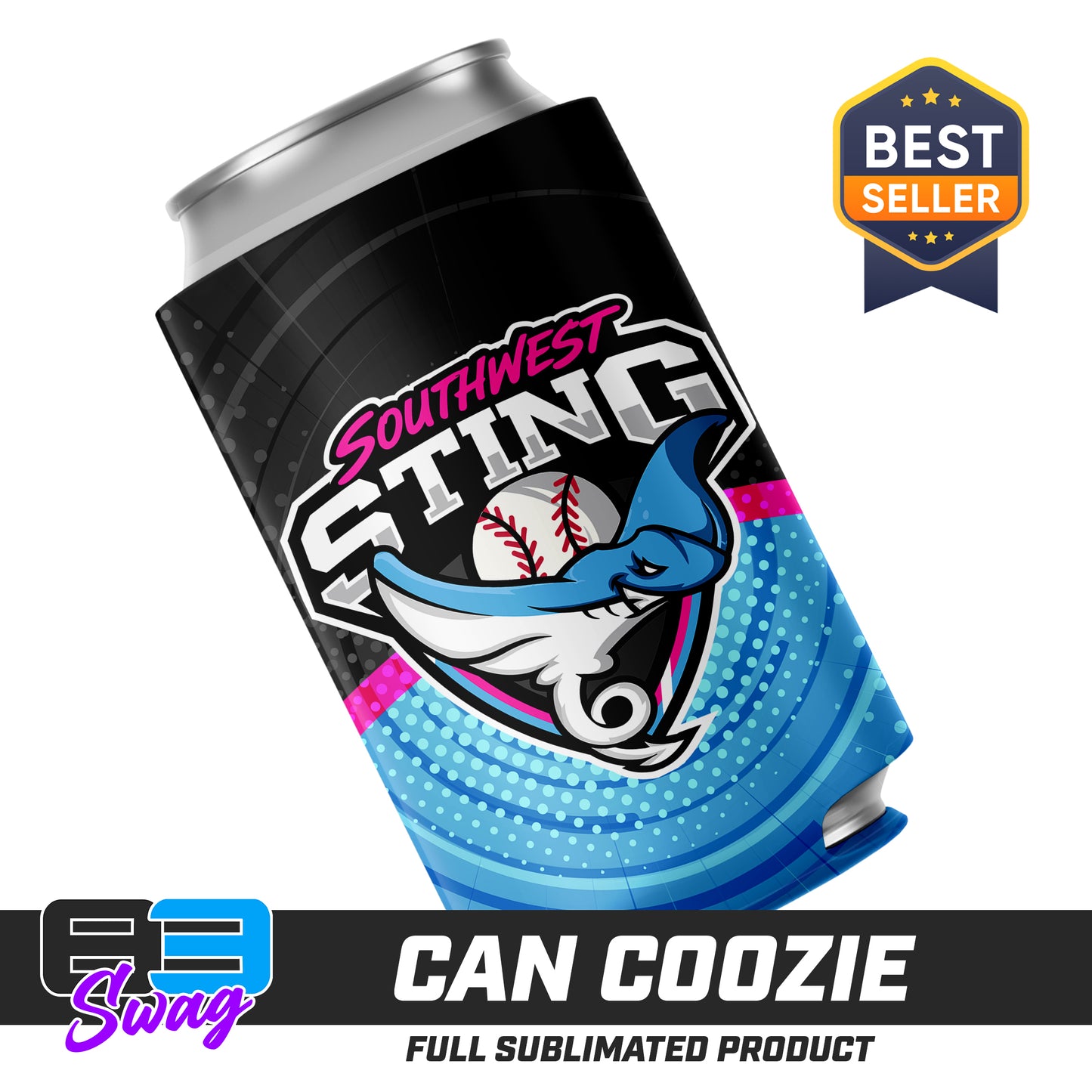 CUSTOM - Can Coozie - Southwest Sting Baseball