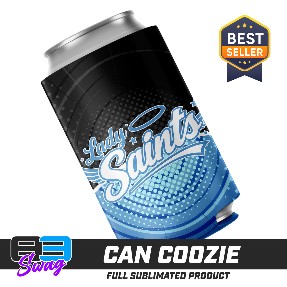 CUSTOM - Can Coozie - Lady Saints Softball