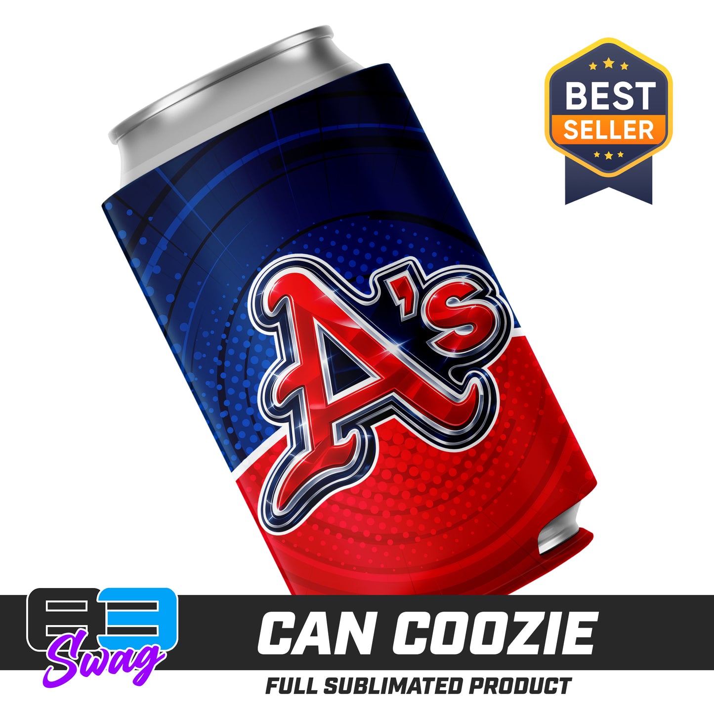 CUSTOM - Can Coozie - Little Rock A's Baseball