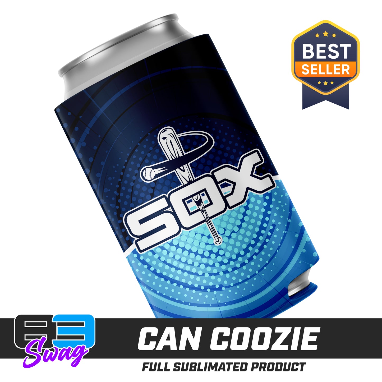CUSTOM - Can Coozie - East Coast Sox Baseball