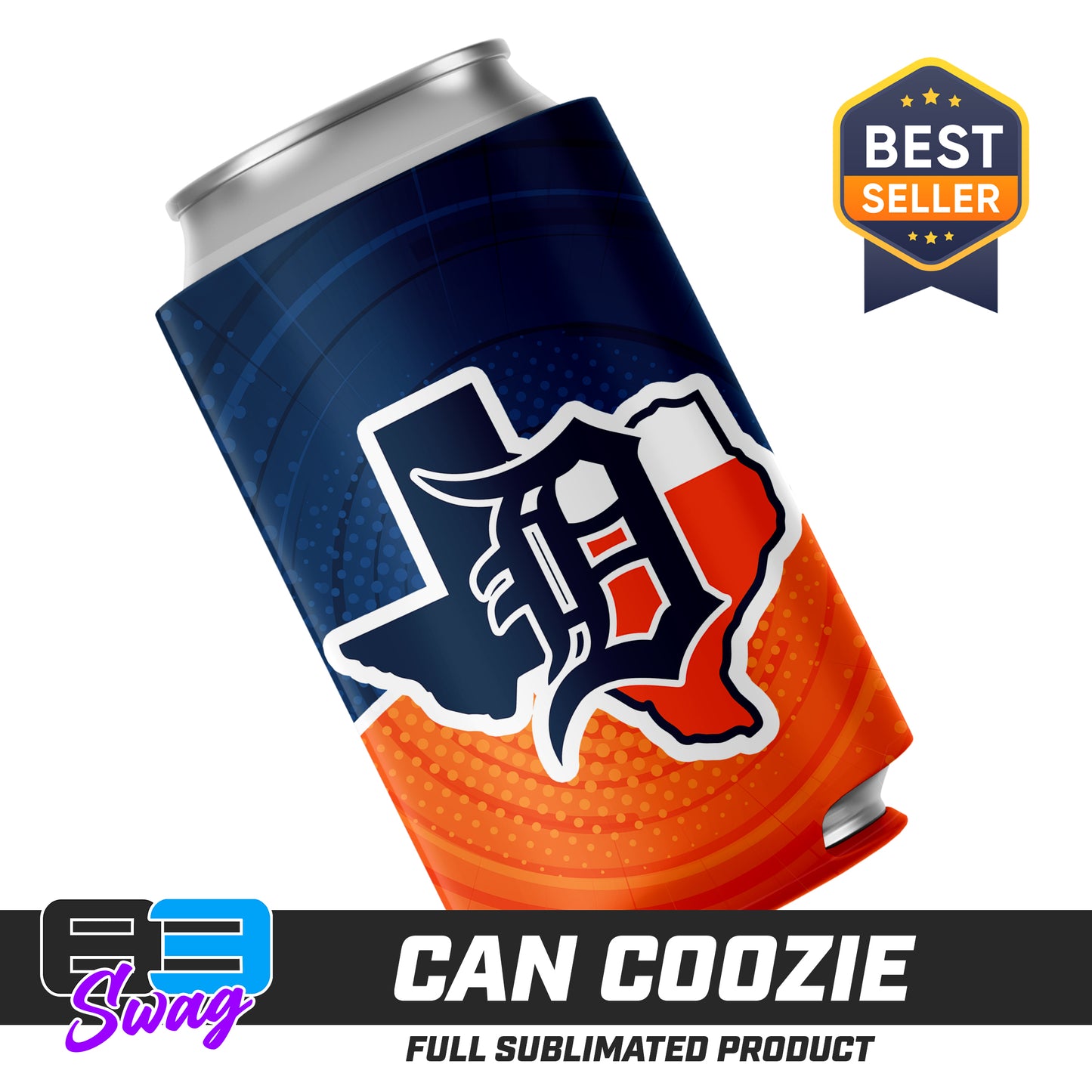 CUSTOM - Can Coozie - Dallas Tigers Baseball