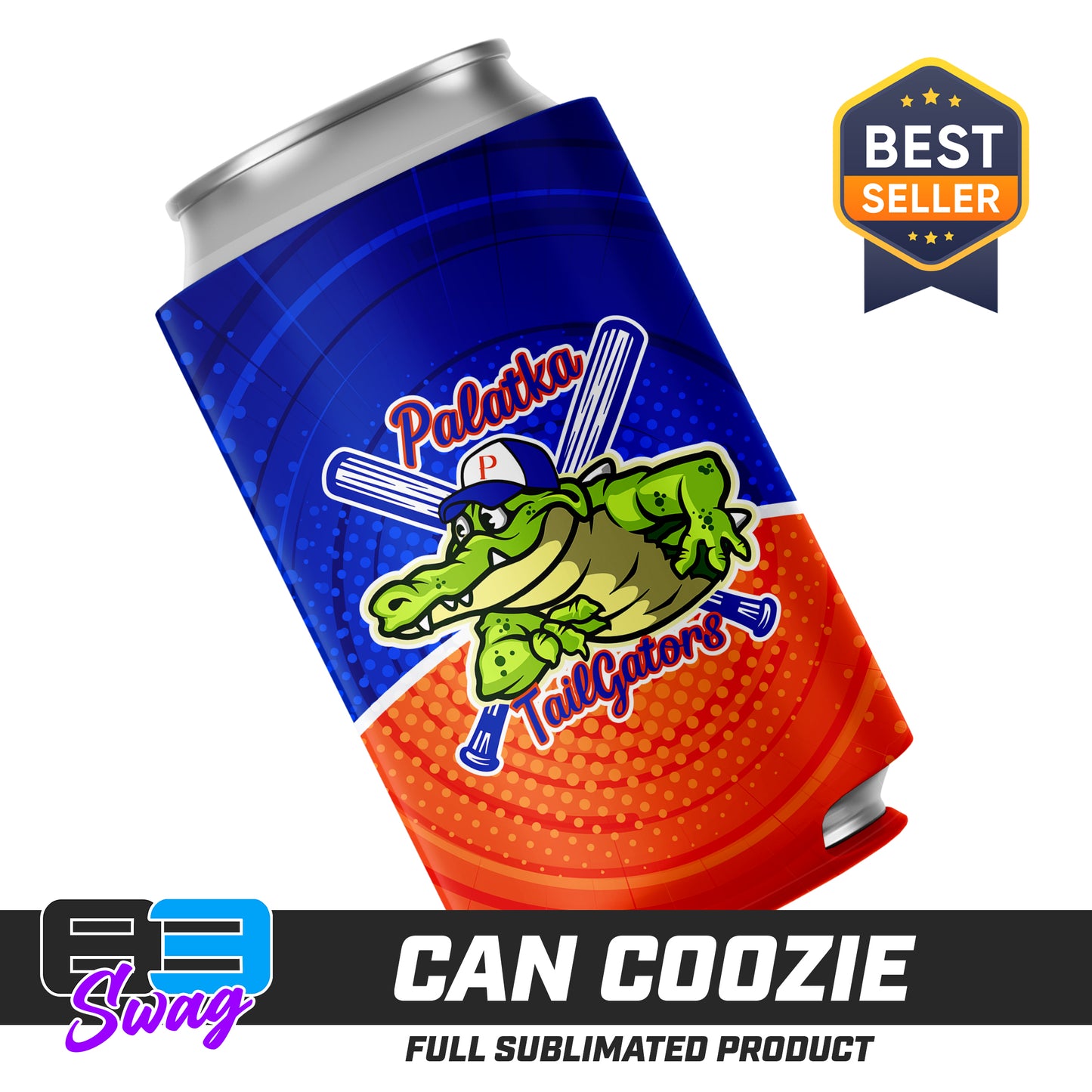 CUSTOM - Can Coozie - Palatka TailGators Baseball