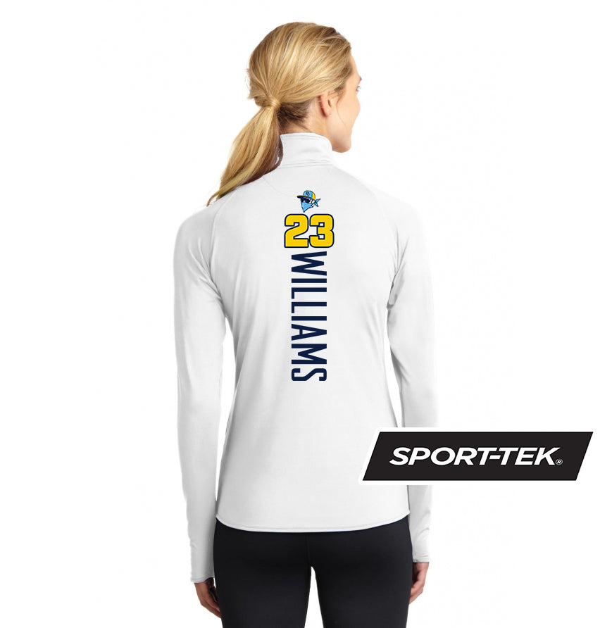 Sport-Tek Women's Sport-Wick Stretch 1-2-Zip Pullover - Bold City Bandits Baseball