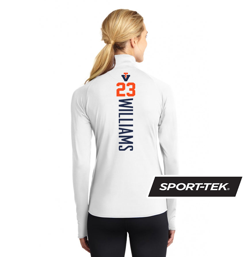 Sport-Tek Women's Sport-Wick Stretch 1-2-Zip Pullover - Team Virginia Baseball