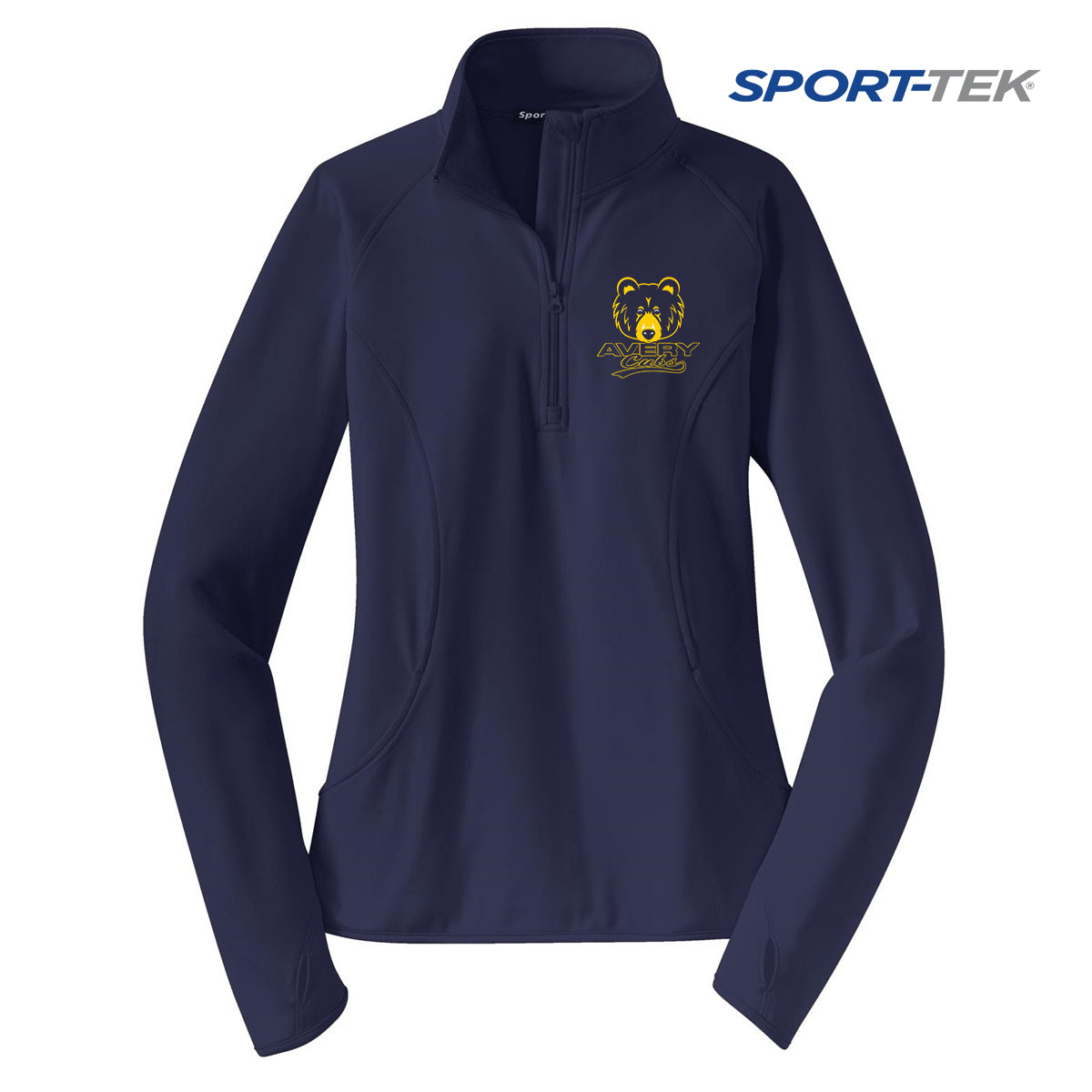 Sport-Tek Women's Sport-Wick Stretch 1-2-Zip Pullover - Avery Cubs