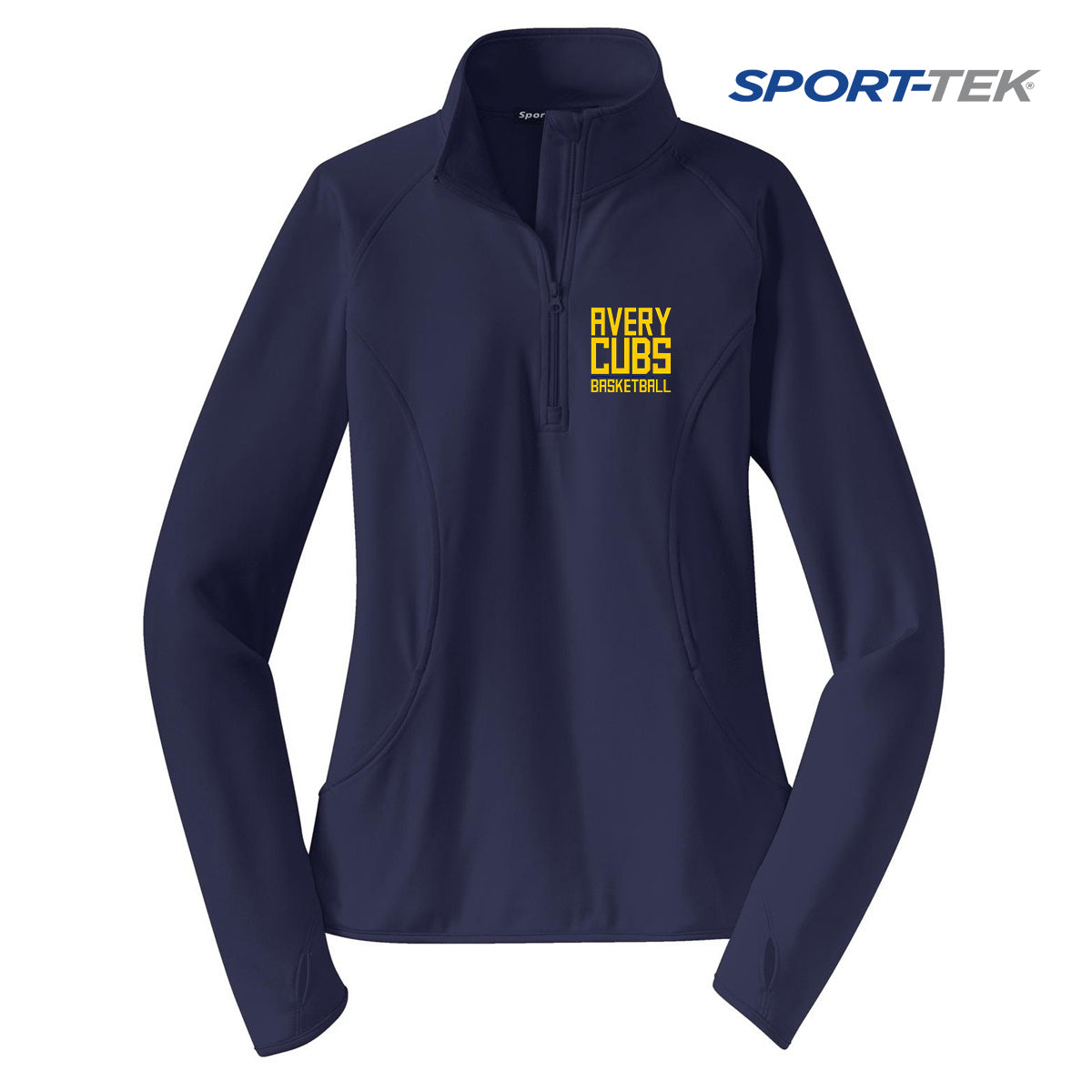 Sport-Tek Women's Sport-Wick Stretch 1-2-Zip Pullover - Avery Cubs
