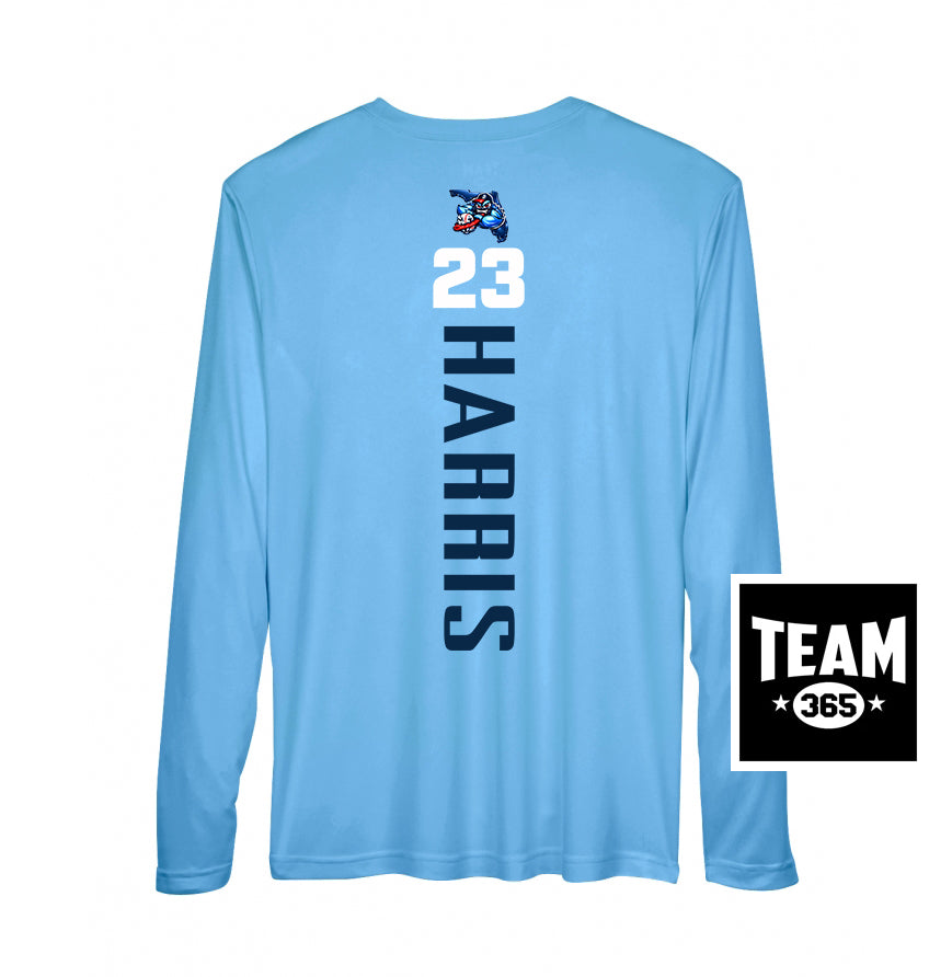 APEX Team 365 Youth & Men's Zone Performance Long-Sleeve T-Shirt - FCA Blueclaws Baseball