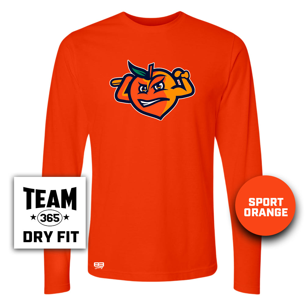 Lightweight Performance Long Sleeve - Peach Clobbers Baseball