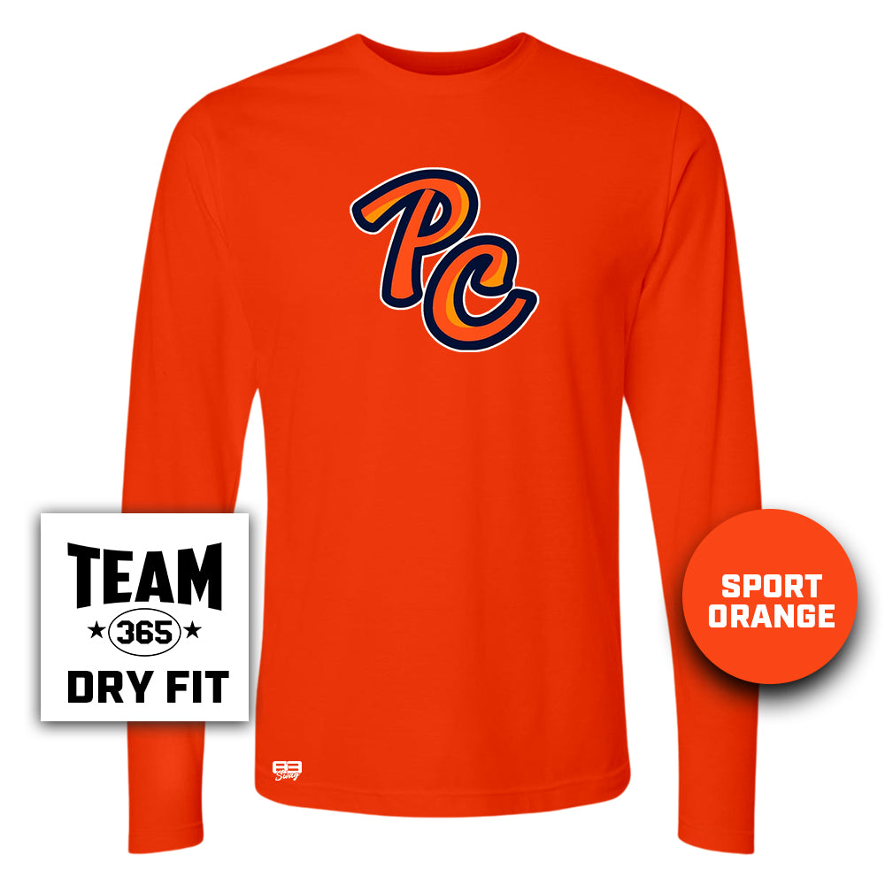Lightweight Performance Long Sleeve - Peach Clobbers Baseball V2