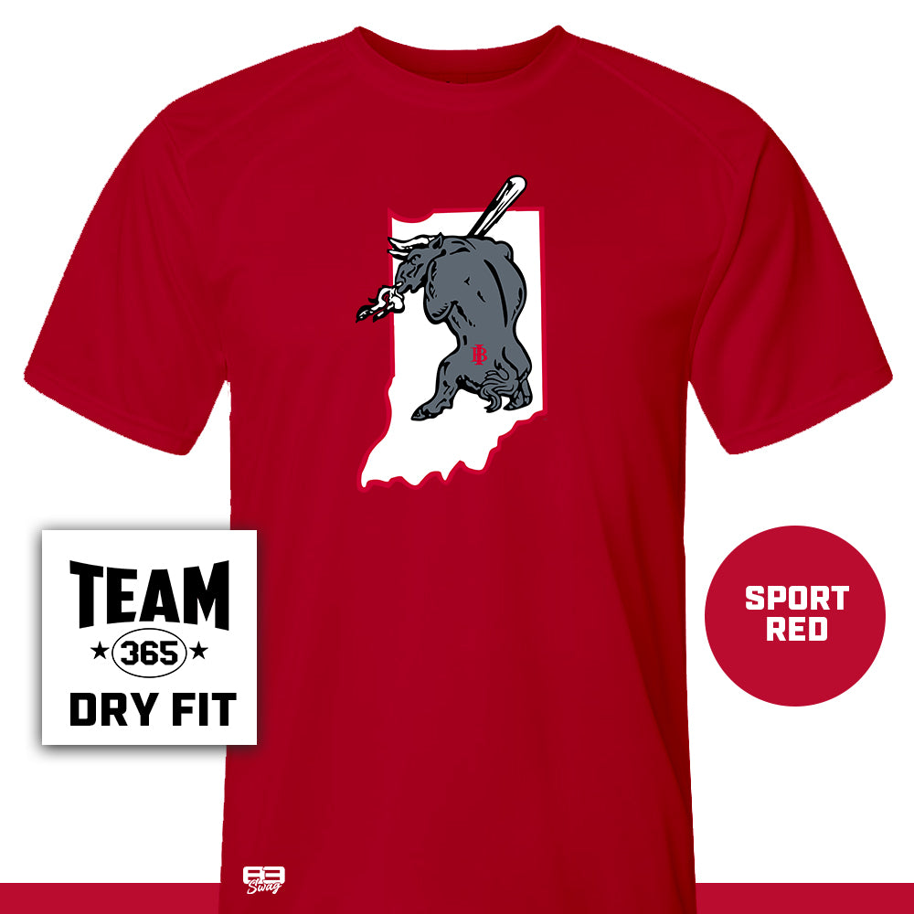 Performance T-Shirt - MULTIPLE COLORS AVAILABLE - Indiana Bulls Baseball