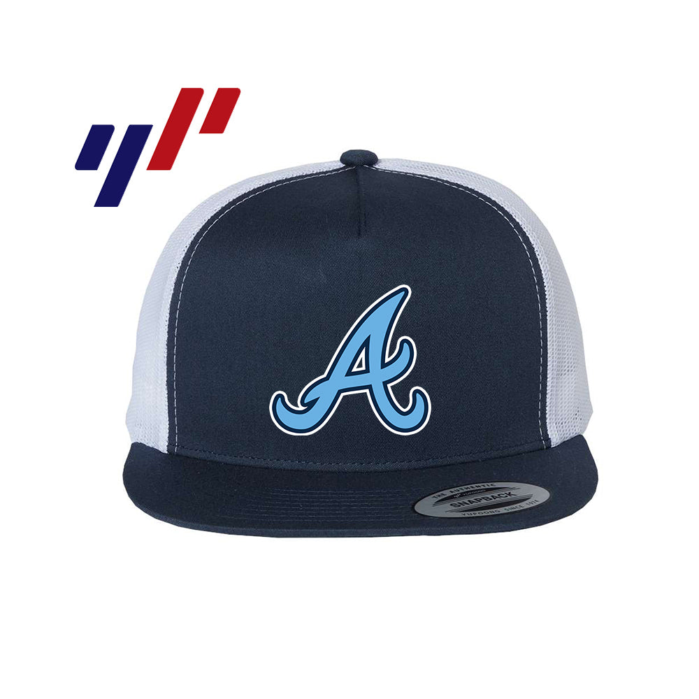 Yupoong 6006 Adult 5-Panel Classic Trucker Hat - DTF PRINTED - Aces Baseball