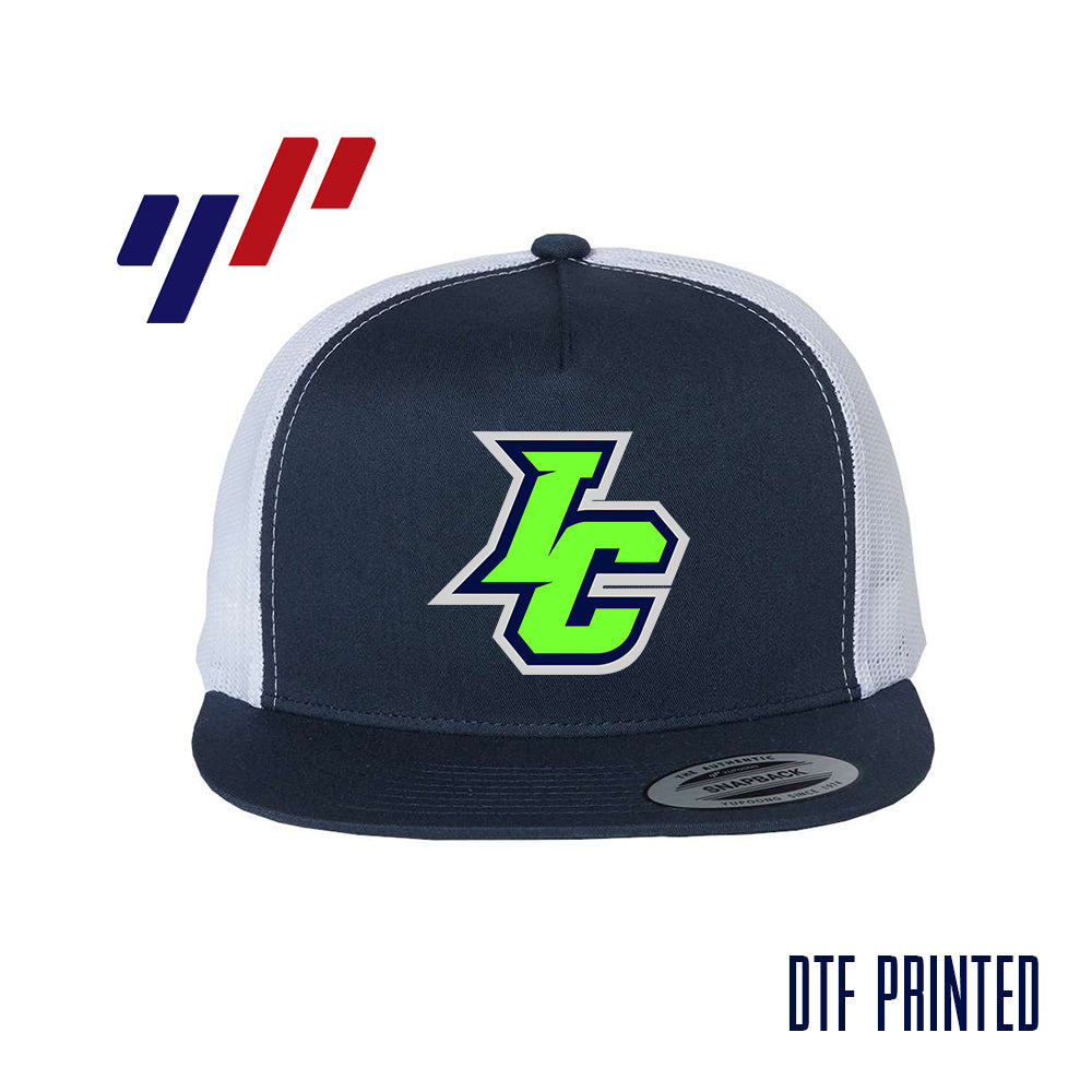 Yupoong 6006 Adult 5-Panel Classic Trucker Hat - DTF PRINTED - Indy Clutch Baseball