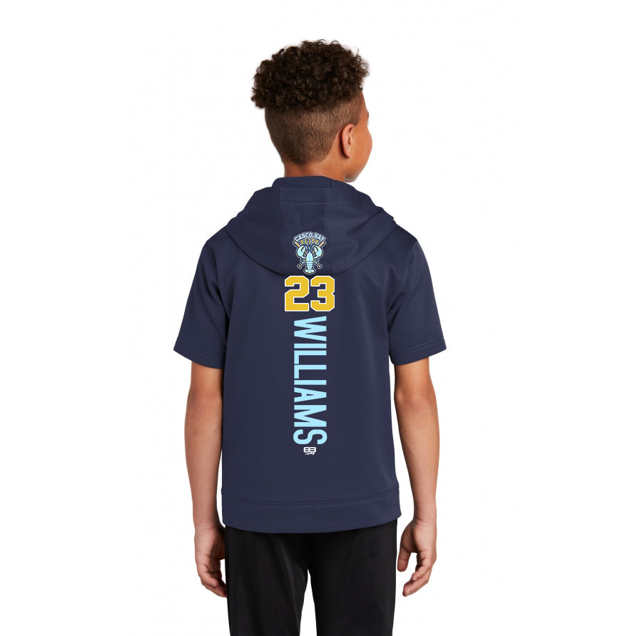 Sport-Tek Youth Sport-Wick Fleece Short Sleeve Hooded Pullover YST251 - Casco Bay Elite Baseball