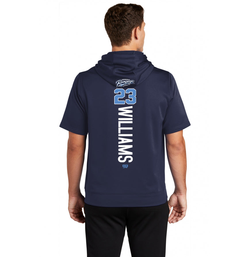 Sport-Tek Sport-Wick Fleece Short Sleeve Hooded Pullover ST251 - Mississippi Rampage Select Softball