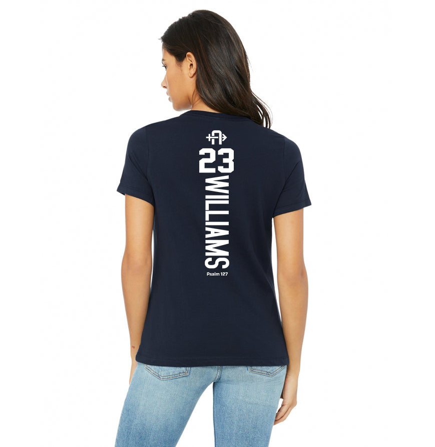 Bella + Canvas B6400 Women's Relaxed Jersey Short-Sleeve T-Shirt - Arrows Baseball