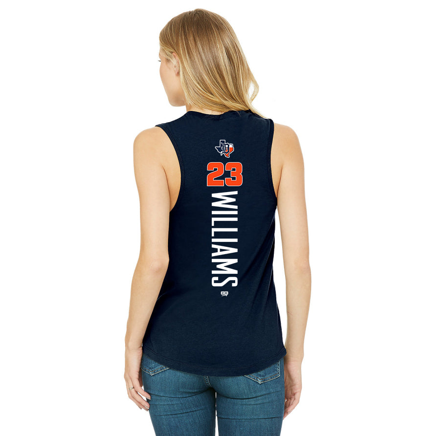 Bella + Canvas B6003 Women's Jersey Muscle Tank - Dallas Tigers Baseball