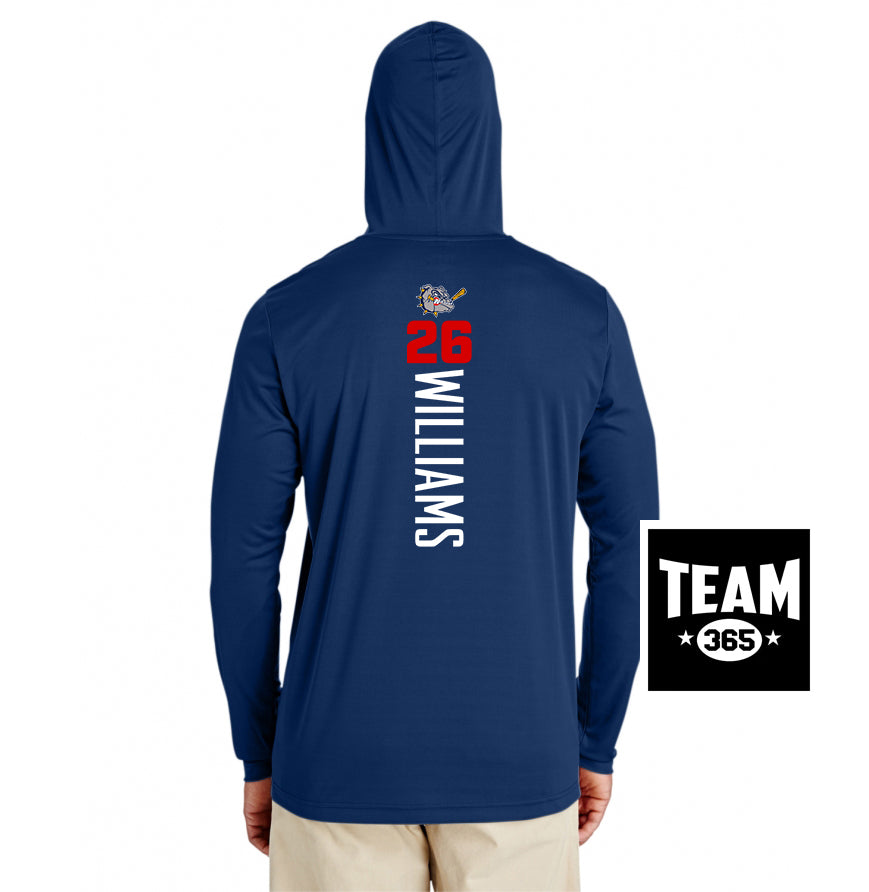 Team 365 Youth & Men's Zone Performance Hoodie - Bloomingdale Bulldogs Baseball