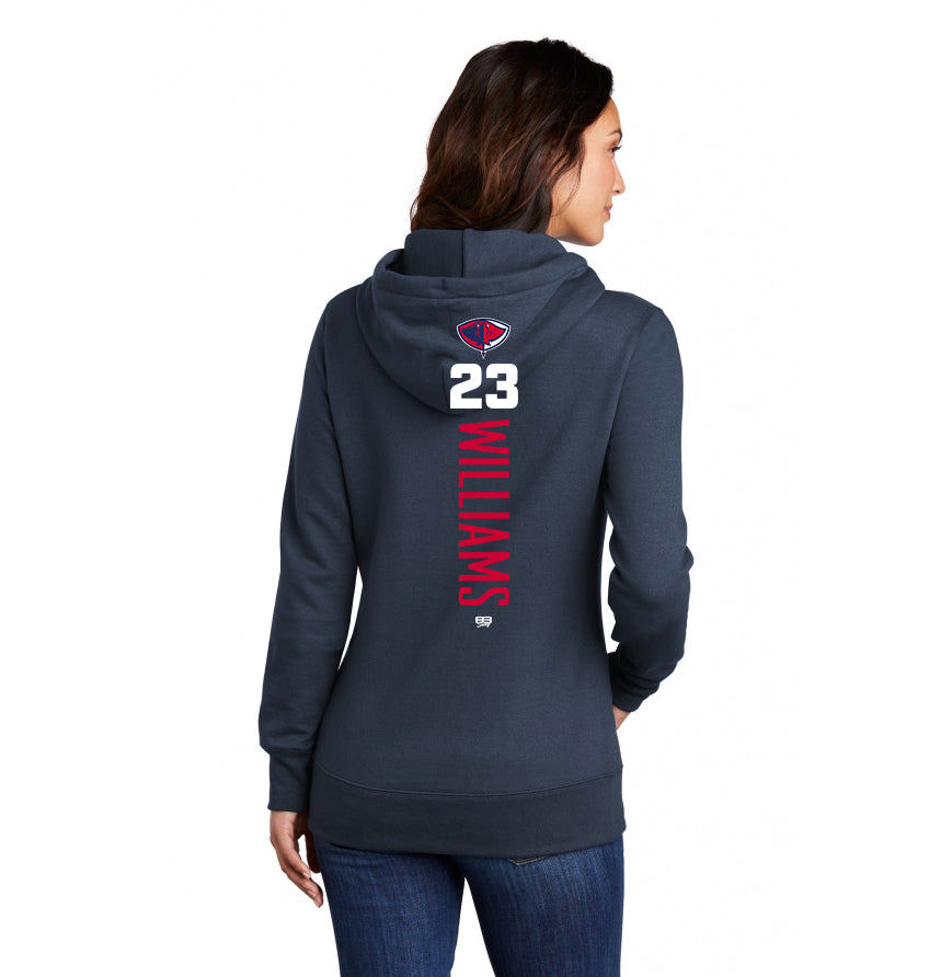 Port & Company Women's Core Fleece Pullover Hooded Sweatshirt LPC78H - Pasco Stingers Baseball