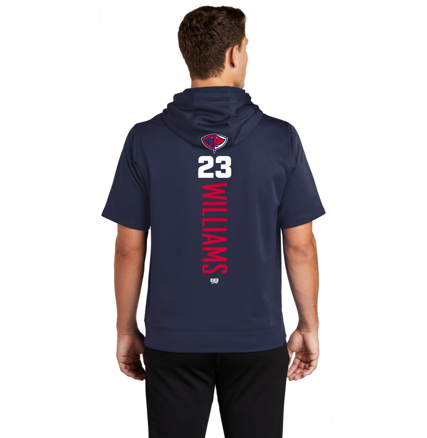 Sport-Tek Sport-Wick Fleece Short Sleeve Hooded Pullover ST251 - Pasco Stingers Baseball