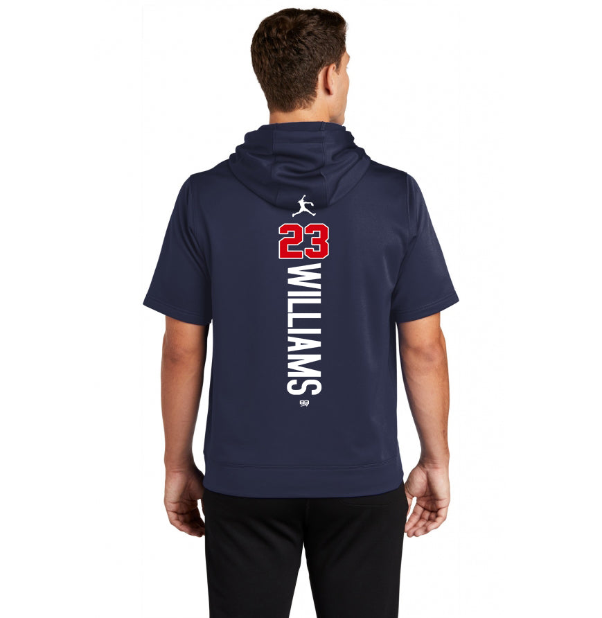 Sport-Tek Sport-Wick Fleece Short Sleeve Hooded Pullover ST251 - KY Rockers Softball