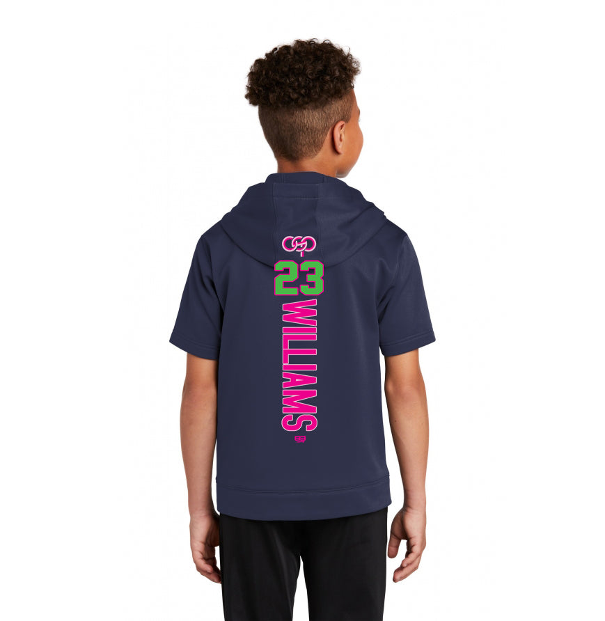 Sport-Tek Youth Sport-Wick Fleece Short Sleeve Hooded Pullover YST251 -OSP Gorilla Queens Softball