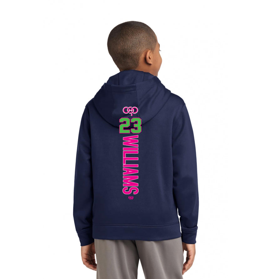 Sport-Tek Youth Sport-Wick Fleece Hooded Pullover YST244 - OSP Gorilla Queens Softball
