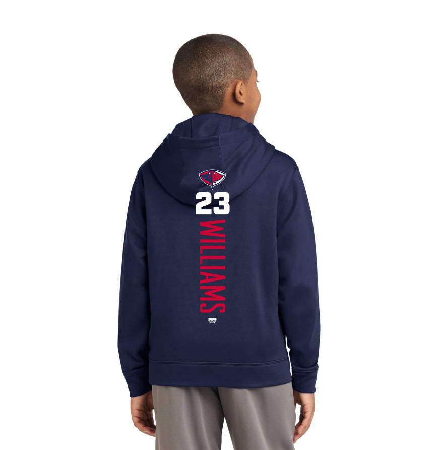 Sport-Tek Youth Sport-Wick Fleece Hooded Pullover YST244 - Pasco Stingers Baseball